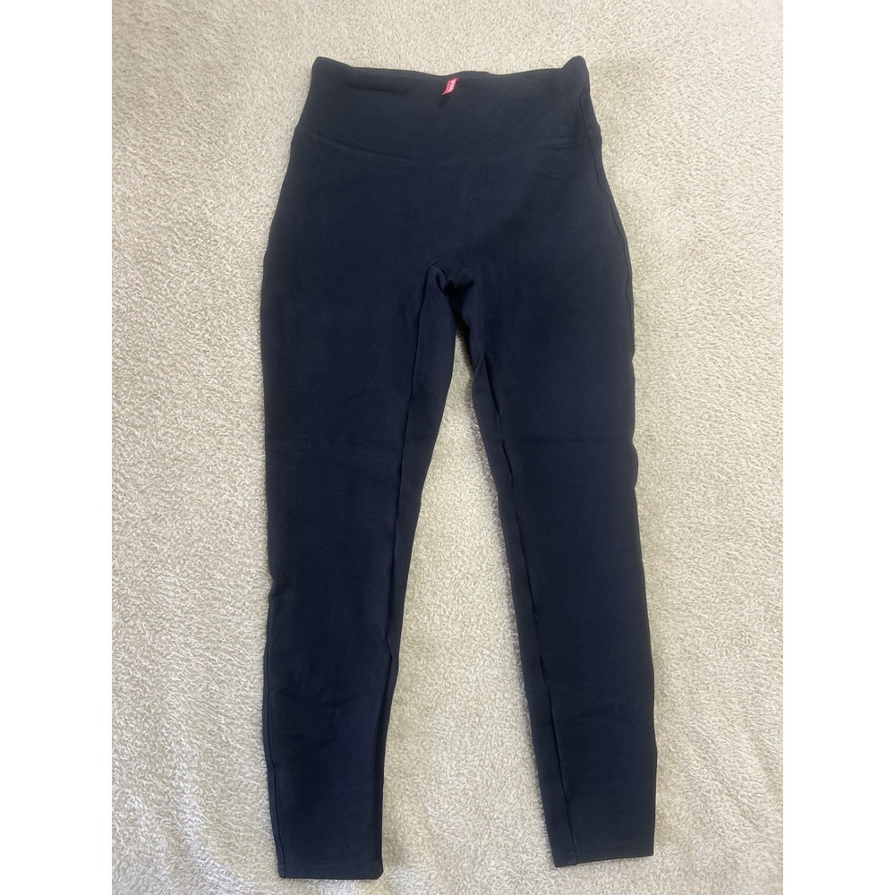 SPANX Ponte Perfect Leggings Pants Black Small Ultra Stretch Shaping 20264R